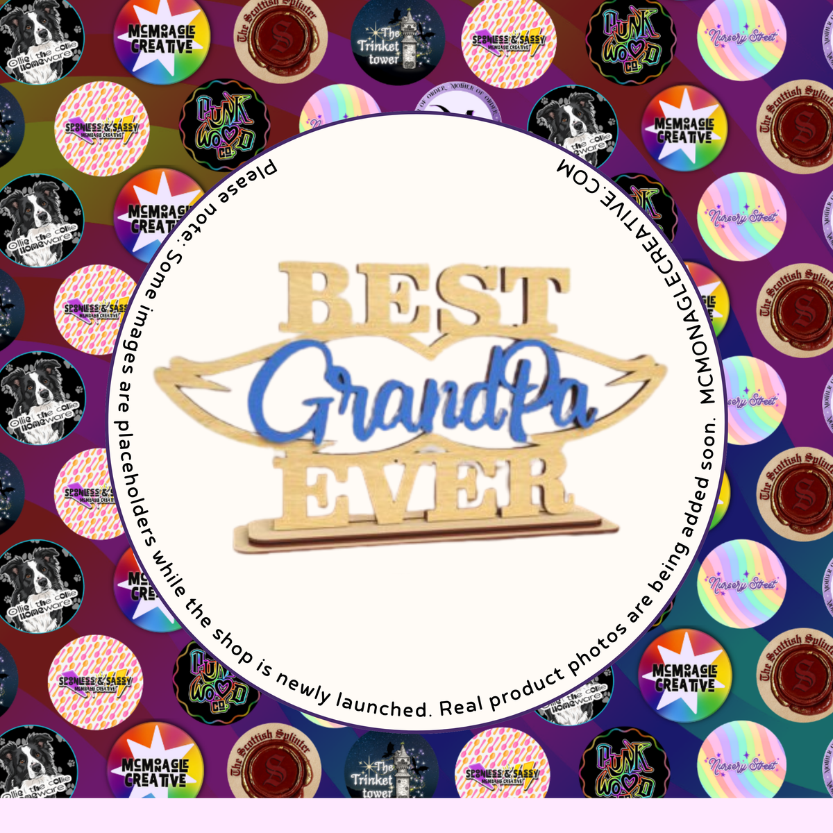 Best Grandpa Ever Wooden DIY Craft Kit Sign