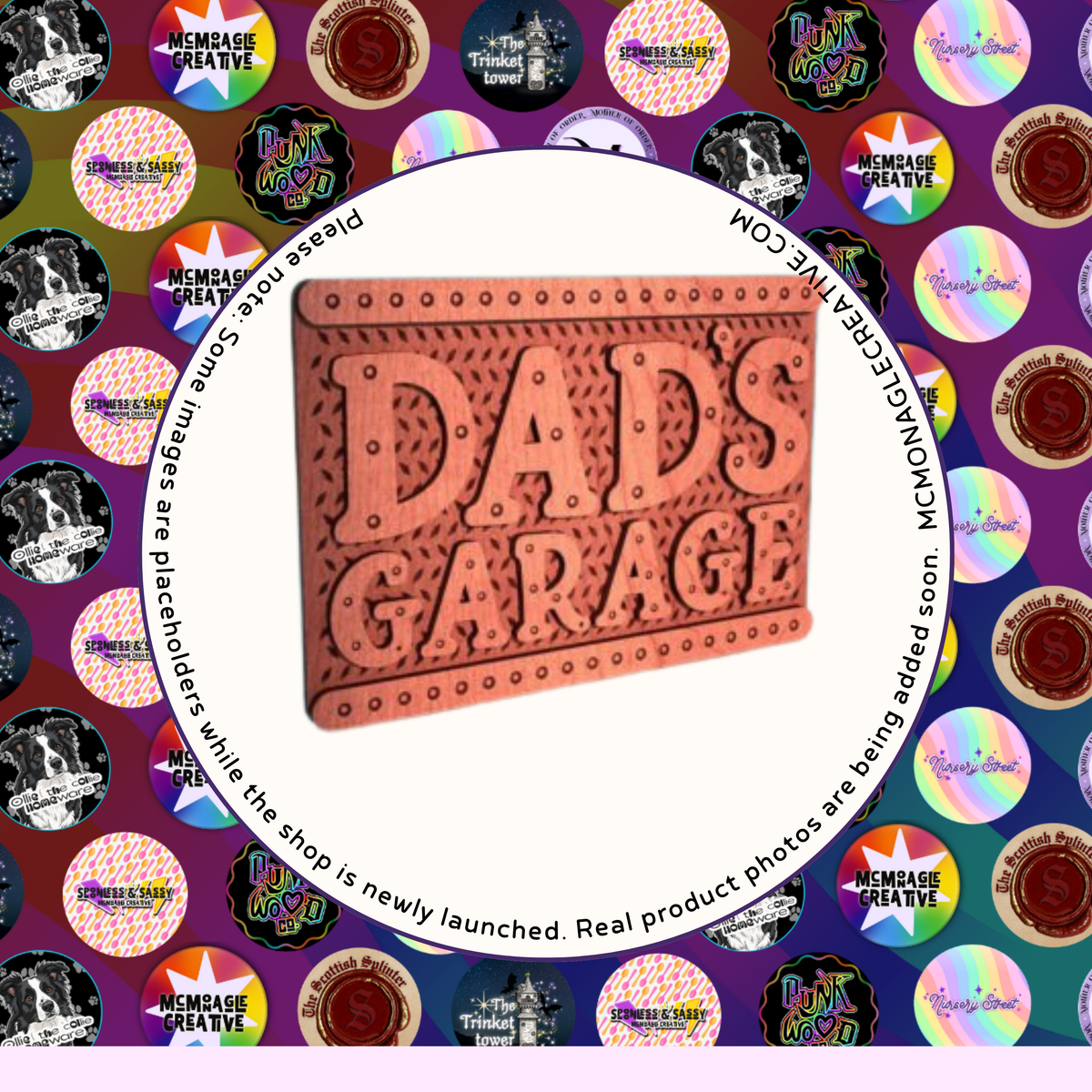 Dad's Garage Wooden DIY Craft Kit Sign