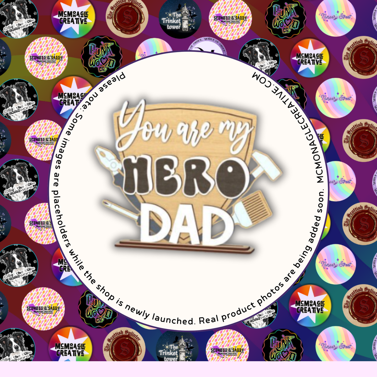 You Are My Hero Dad Wooden DIY Craft Kit Sign