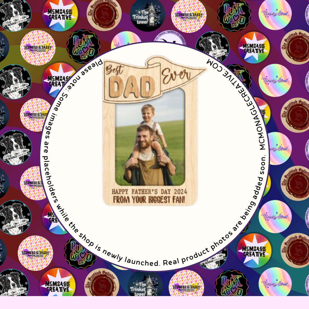 Best Dad Ever Wooden Photo Frame DIY Craft Kit