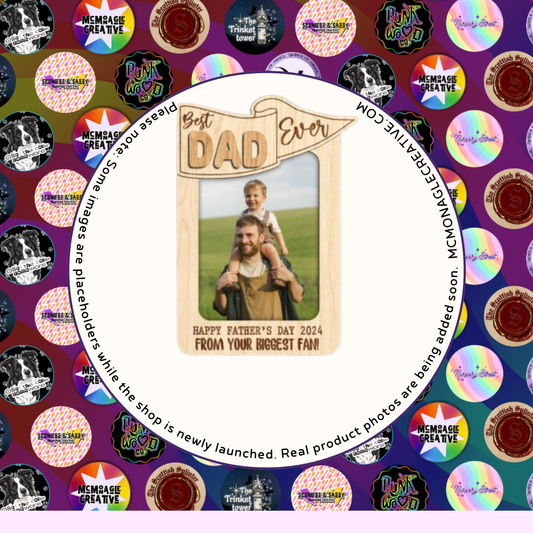 Best Dad Ever Wooden Photo Frame DIY Craft Kit