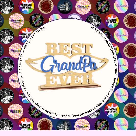 Best Grandpa Ever Wooden DIY Craft Kit Sign