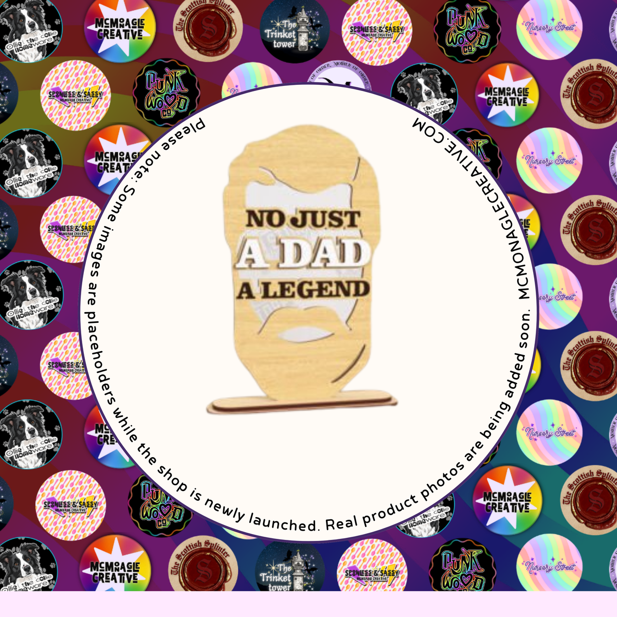 Legend Dad Beard Wooden DIY Craft Kit Sign