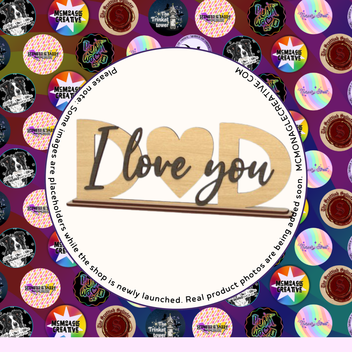 I Love You Dad Wooden DIY Craft Kit Sign