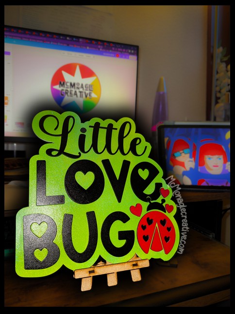 Little Love Bug displayed on a mini easel