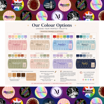 Colour palette options