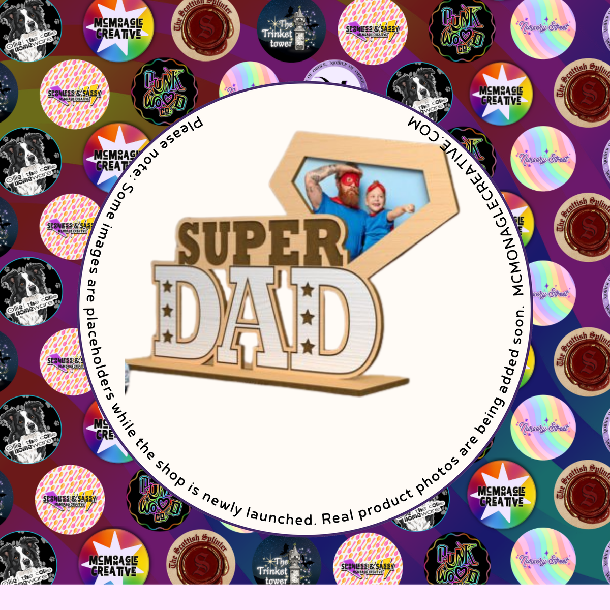 Super Dad Wooden Photo Display DIY Craft Kit