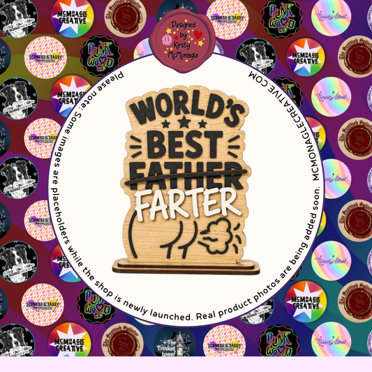 World's Best Farter Wooden DIY Craft Kit Sign